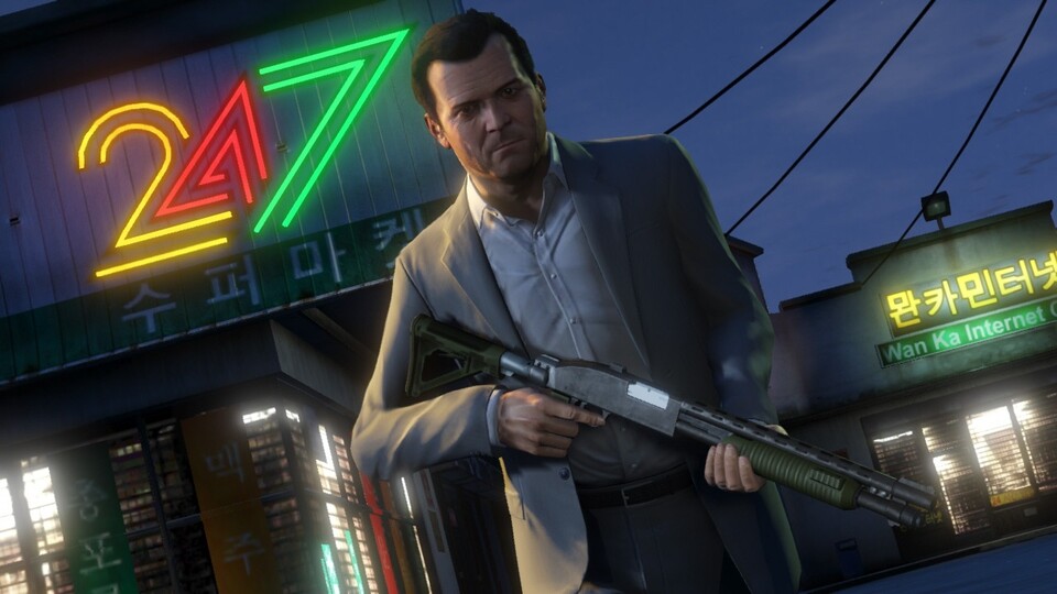 Grand Theft Auto 5: Die Entwickler behaupten, das »Gunplay« (Waffenhandling) sinnvoll durch Elemente aus Red Dead Redemption und Max Payne 3 erweitert wurde.