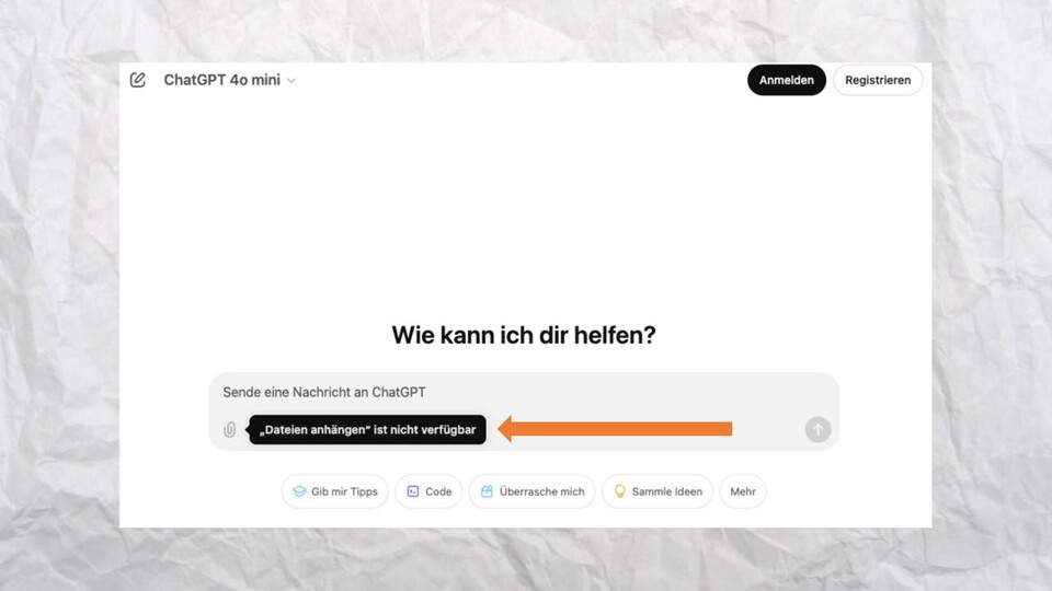 In der Gratisvariante sind die Funktionen begrenzt. Der Button um Datein anzuhängen, ist zum Beispiel ausgegraut.