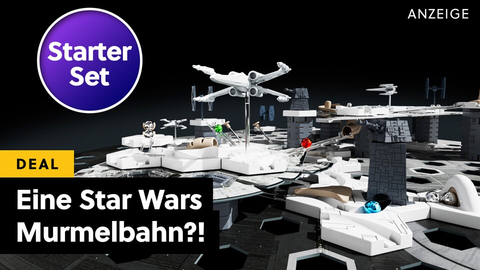 Erlebt die größte Star Wars-Schlacht als Murmelbahn-Action von Ravensburger.