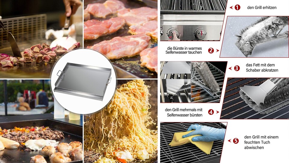 Eine Planchaplatte ist ein Upgrade für den Grill, das extrem viele neue Möglichkeiten bietet. Die Südeuropäer machens vor!