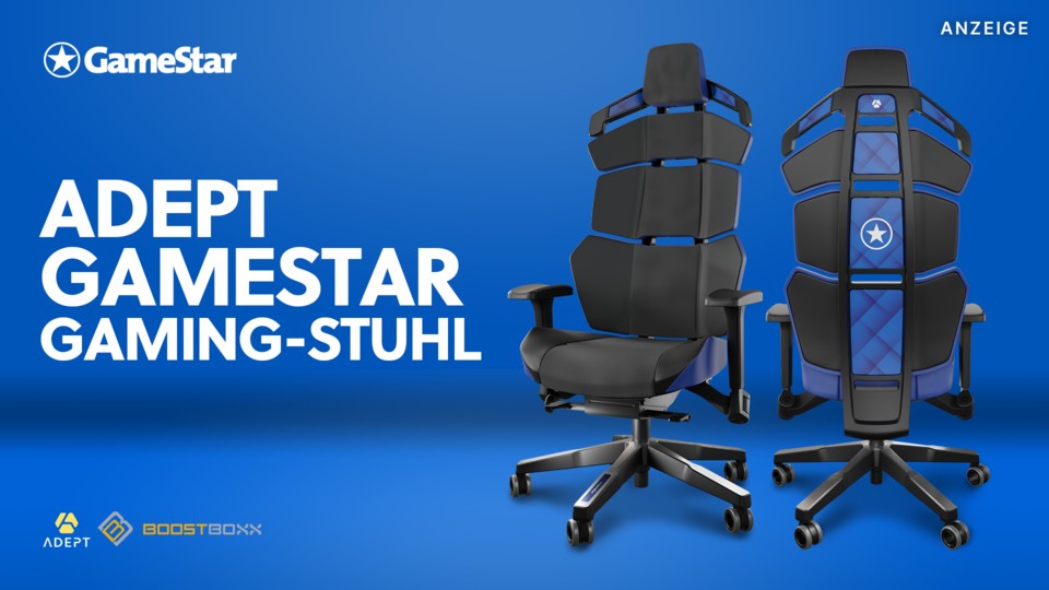Der GameStar Gaming-Stuhl aus hochwertigen Materialien und Spitzen-Ergonomie!