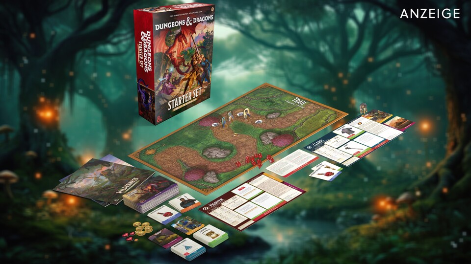 In der Starter-Box bekommt ihr alles, was es braucht, um erste Schritte in Dungeons + Dragons zu wagen.
