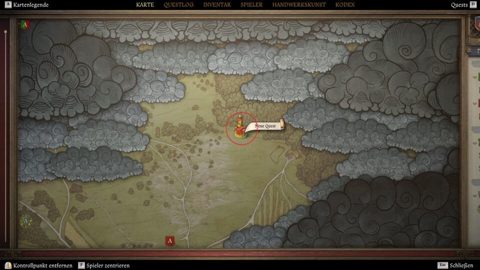 Im Lager des bescheidenen Ritters gibt es einige Schätze zu finden.