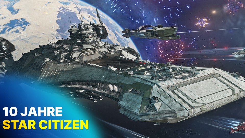 Zehn Jahre sind vergangen, seit Star Citizen angekündigt wurde, die Entwicklung dauert an. GameStar feiert mit - und hinterfragt kritisch.