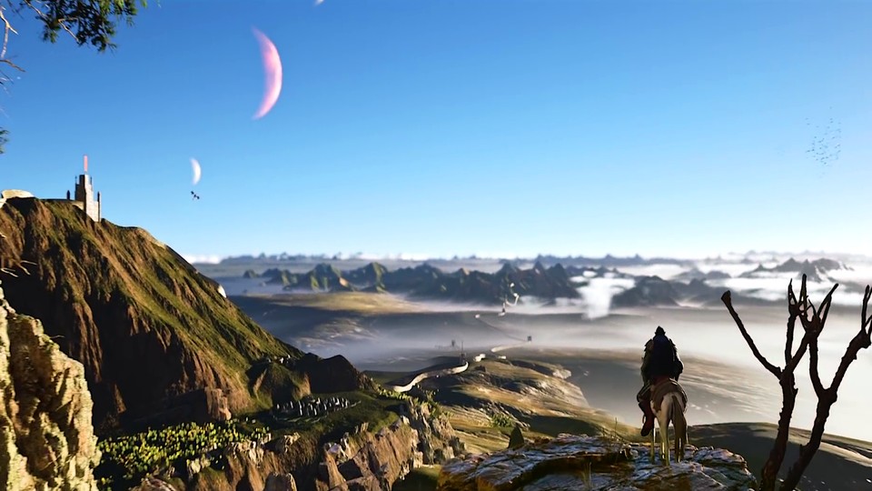 Die riesige Spielwelt von The Wayward Realms wurde prozedural generiert und soll hunderte Inseln umfassen.