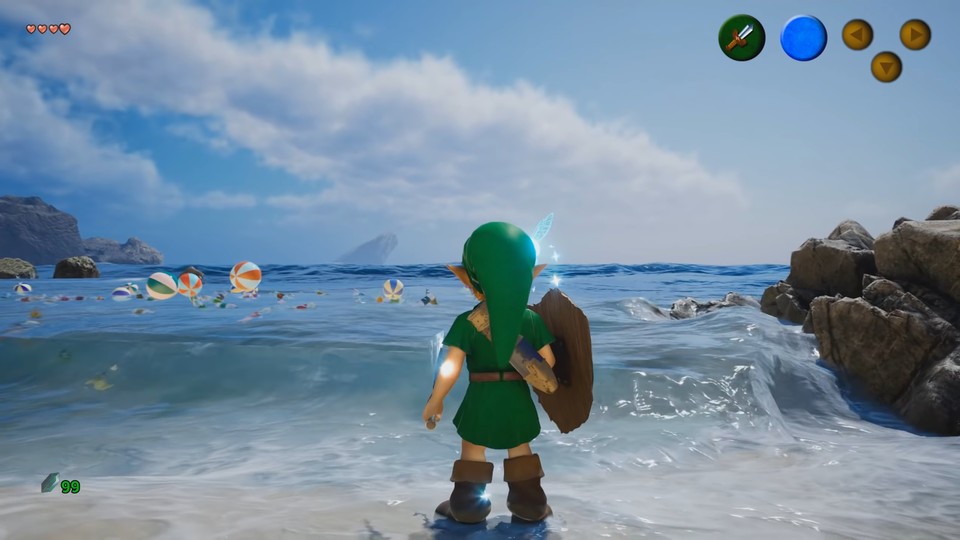 يمثل الماء في الألعاب تحديًا كبيرًا للمطورين.  يُظهر أحد مستخدمي YouTube كيف يمكن أن يبدو هذا في المستقبل.