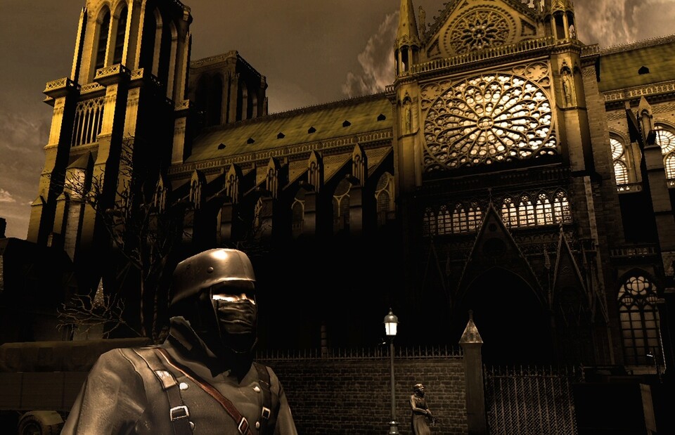 Einige der historischen Schauplätze sind detailgetreu nachgebaut - hier zum Beispiel die Kathedrale Notre Dame in Paris.