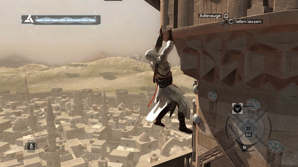 Der zweithöchste Turm im ganzen Spiel lässt Altair fast ans Blau des Himmels über Damaskus langen.