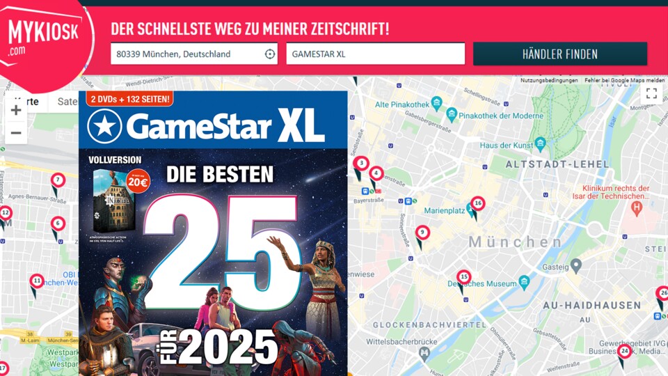 Mit Mykiosk.com findet ihr einen GameStar-Händler in eurer Nähe.