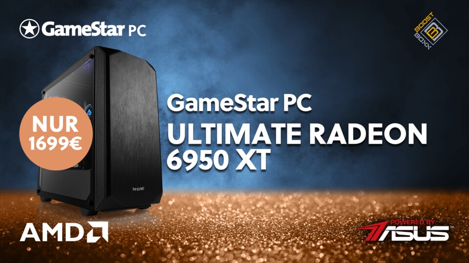 4K-Gaming ist für die AMD Radeon RX 6950 XT ein leichtes! Und zu diesem Preis ist der PC ein echtes Schnäppchen!