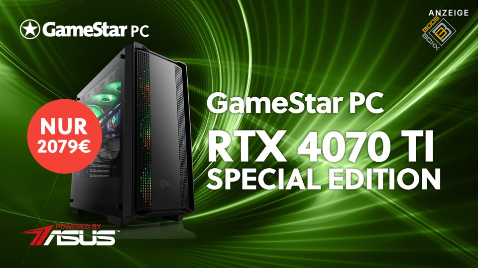 Unser günstigster 4K-Gaming-PC mit RTX 4070 TI ist eure Erste Wahl unter allen GameStar-PCs.