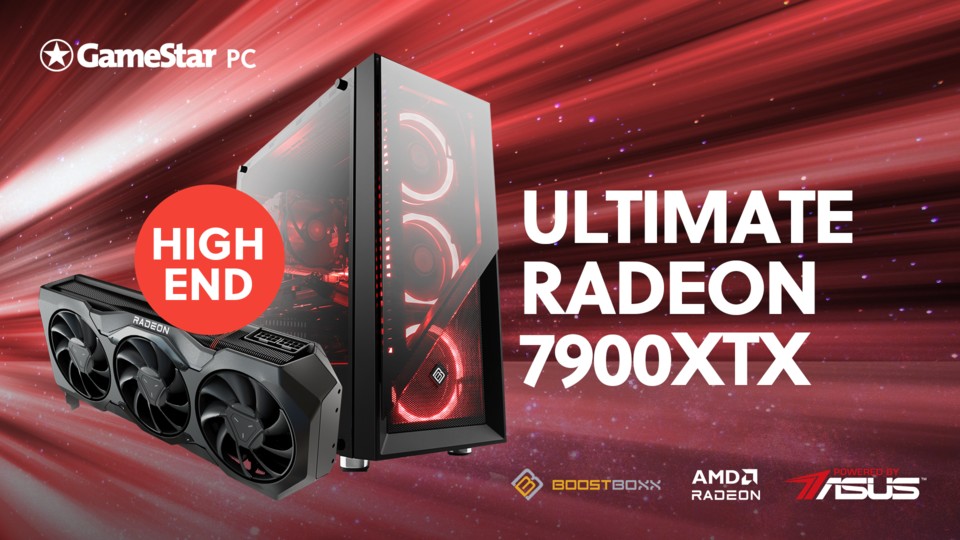 4K-Gaming-Performance mit der schnellsten AMD-Grafikkarte der 7000er-Generation.