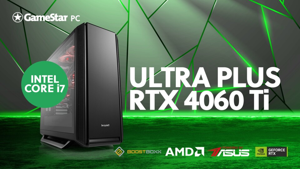 So wird schnell noch schneller: Die GeForce RTX 4060 Ti gibt unserem Ultra Plus extra Dampf.
