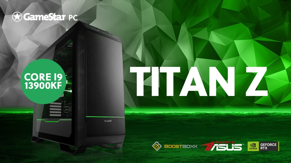 Der TITAN Z, unser bestseller unter den High-End-PCs, könnte kaum stärker sein.