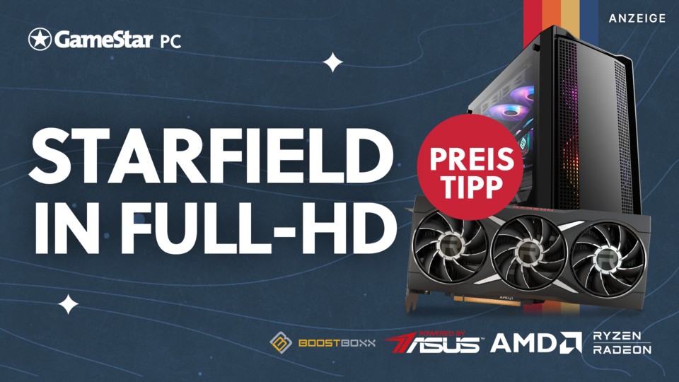 Schon mit der AMD Radeon™ RX 6700 XT Grafikkarte in unserem GameStar PC bekommt ihr bildschöne Grafik präsentiert.
