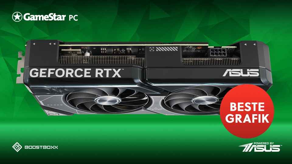 Mit der ASUS Dual GeForce RTX 4070 spielt ihr eure Spiele mühelos mit Raytracing und vollen Details.