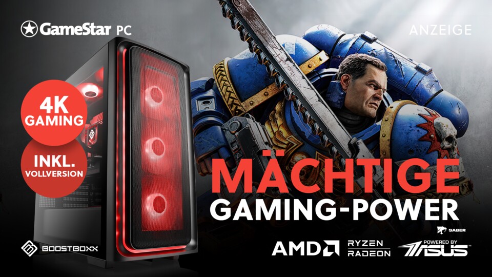 Beste Gaming-CPU trifft auf stärkste AMD-Grafikkarte für 4K. Noch bis zum 2. November 24 gibts die Vollversion von Space Marine 2 mit dazu!