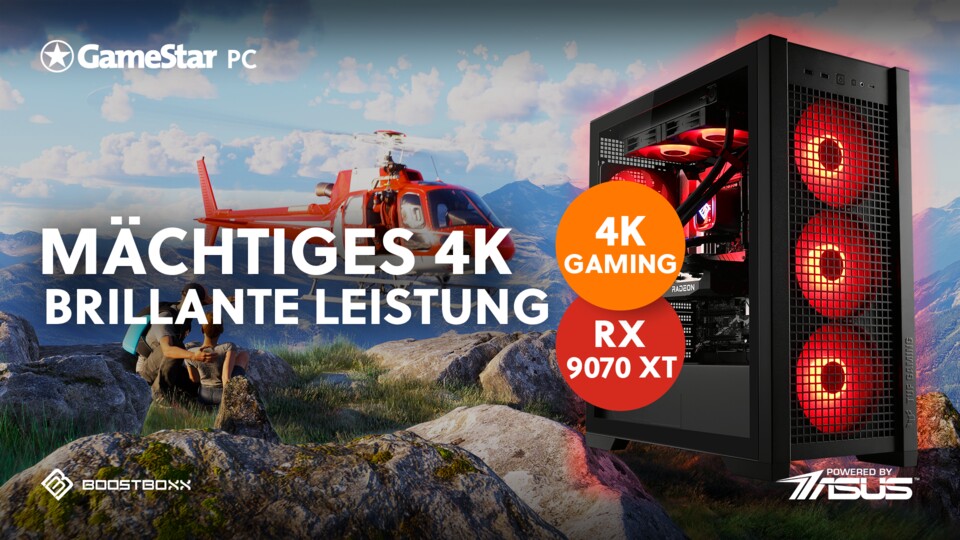 Der perfekte Preis-Leistungs-Gaming-PC für 4K-Power mit der Radeon RX 9070 XT.