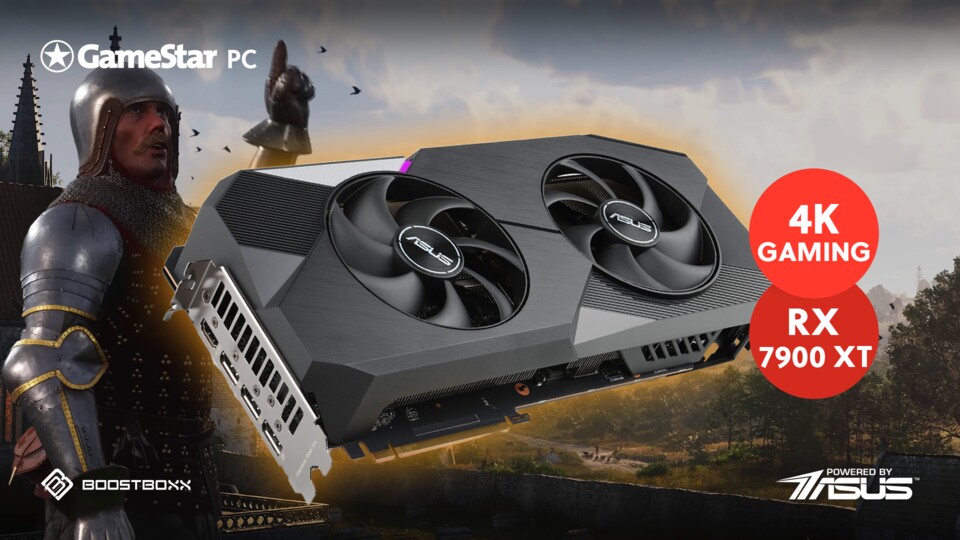 Mit massiven 20 Gigabyte GDDR6-Grafikspeicher und der Aussicht auf FSR 4 ist die Radeon RX 7900 XT bestens abgesichert für die Zukunft.