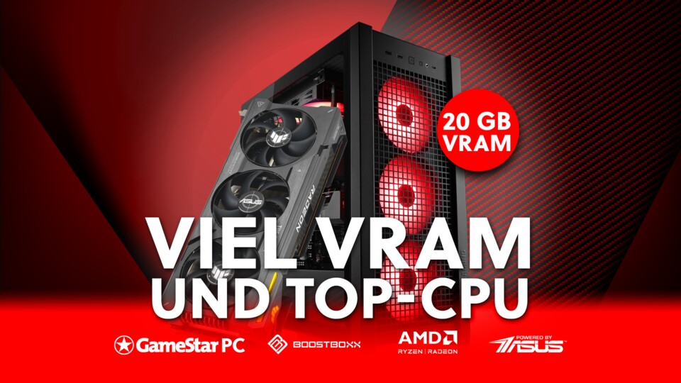 Mit 20 GB VRAM stillt die Radeon™ RX 7900 XT noch jahrelang den Speicherbedarf selbst hochauflösendster Texturen.