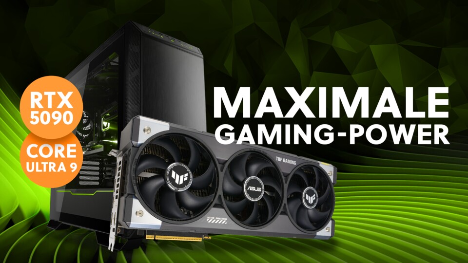 Der GameStar PC TITAN Z ist unser High-End-Highlight. Er erfüllt höchste Ansprüche an Leistung und Qualität. (Abb. beispielhaft)