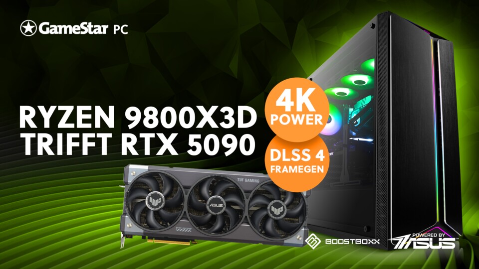 Der Ryzen 7 9800X3D ist eine der aktuell besten Gaming-CPUs, die ihr haben könnt. Mit der RTX 5090 eine unfassbar starke Kombination. (Abb. beispielhaft)