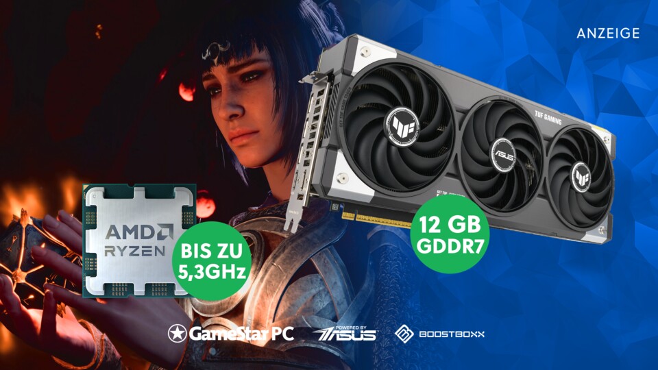 Himmlisches Gaming-Vergnügen mit höllisch guter Performance. Mit der GeForce RTX 5070 und DLSS 4.