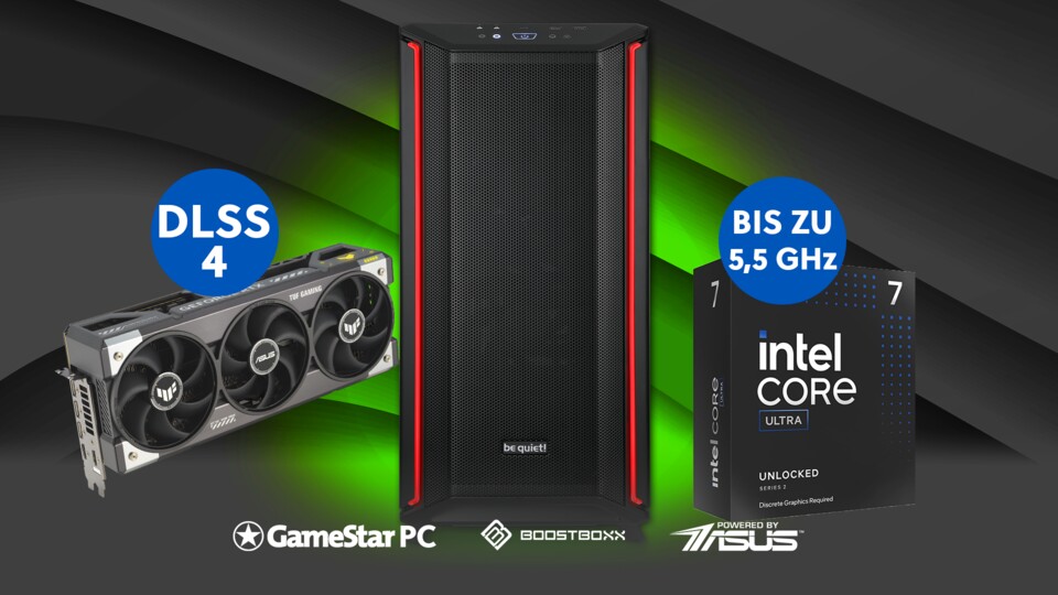 Im stylischen Gehäuse von be quiet! hört ihr vom laufenden PC kaum noch etwas und versinkt ganz im Spiel.