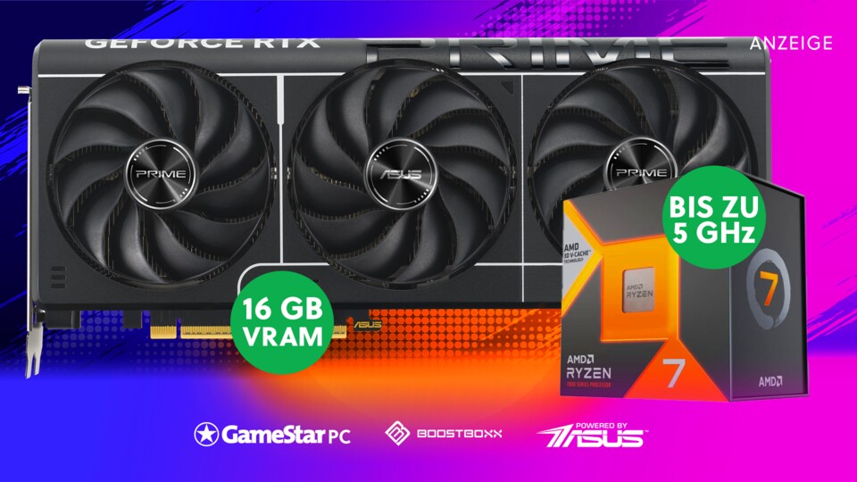 Mit der Nvidia GeForce RTX 5080 und dem AMD Ryzen 7 7800X3D ist der NEON X ein High-End-Gaming-Monster.