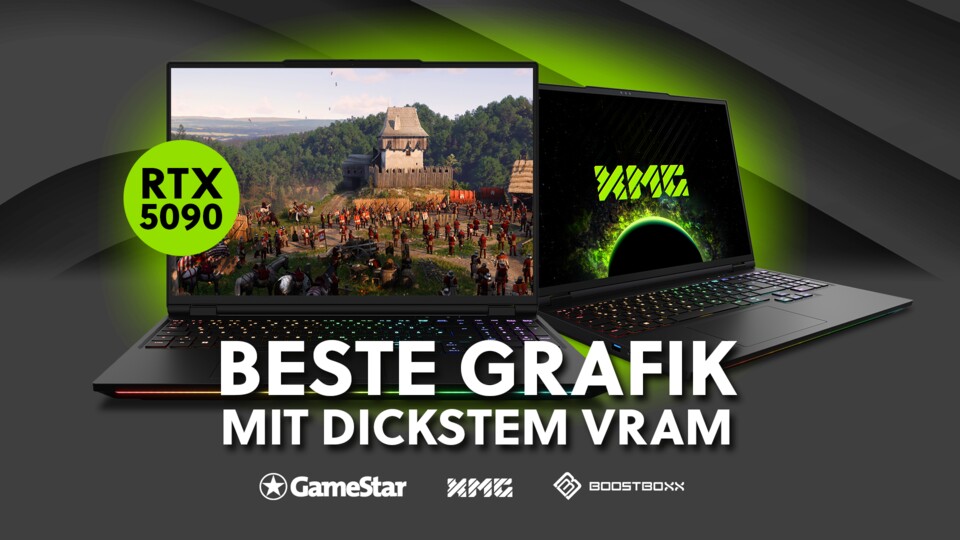 Unsere stärksten Gaming-Laptops beeindrucken mit der RTX 5090 Laptop – die schnellste mobile Grafikkarte.