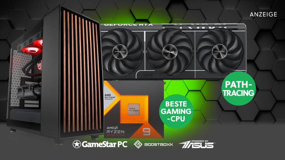 Im preisgekrönten Fractal Design North Gehäuse wird die High-End-Grafikkarte von einzigartigen Walnusselementen geschützt. (Abbildung beispielhaft)