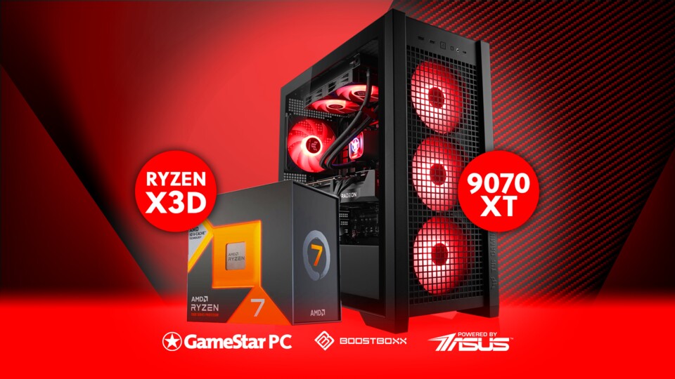 Bestückt mit beliebten AMD Komponenten, strotzt der Gaming-PC nur so vor Gaming-Power.