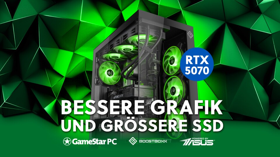 Bis auf die schnellere Grafikkarte und die größere SSD ist dieser Gaming-PC identisch mit dem GameStar PC Ultra GeForce.