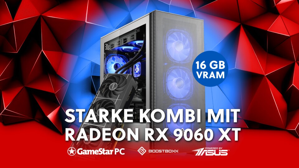 Unser günstigster Gaming-PC mit Core Ultra 7
und RX 9060 XT begeistert mit starker WQHD-Gaming-Performance.