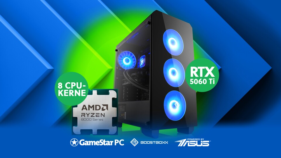 Unser zukunftssicherer Gaming-PC-Bestseller ist bereit für viele Jahre Gaming-Spaß mit 32 GB RAM und 16 GB VRAM.