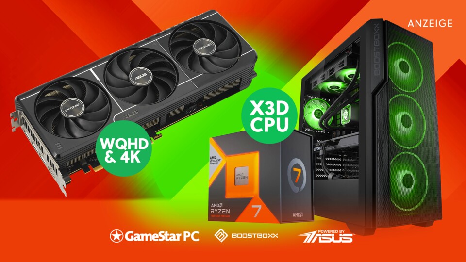 Der Ultimate Ryzen Pro Max ist unser günstigster 4K-Gaming-PC mit RTX 5080 und mittlerweile ein echter Bestseller geworden. (Abbildung beispielhaft)