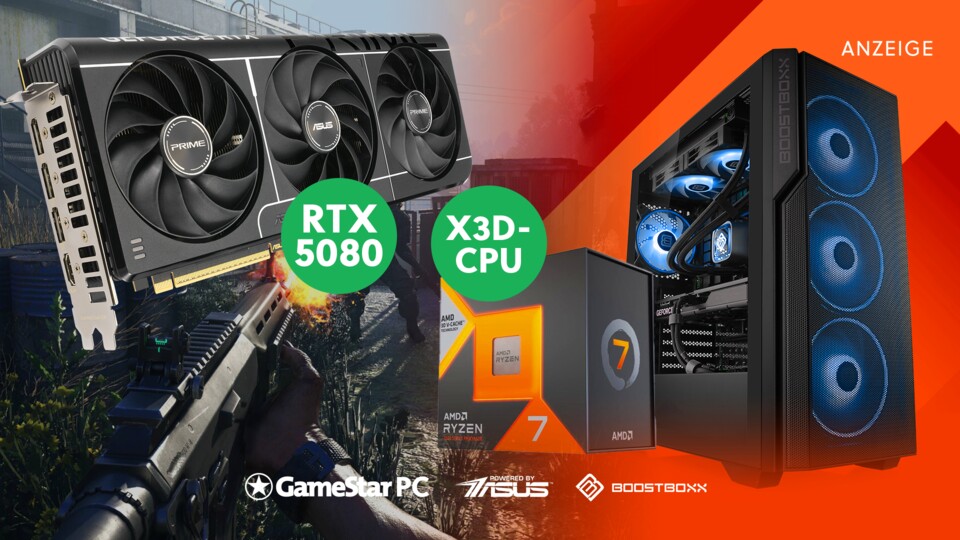 Unser günstigster Gaming-PC mit RTX 5080 sorgt für jede Menge Power in 4K zum Hammerpreis.