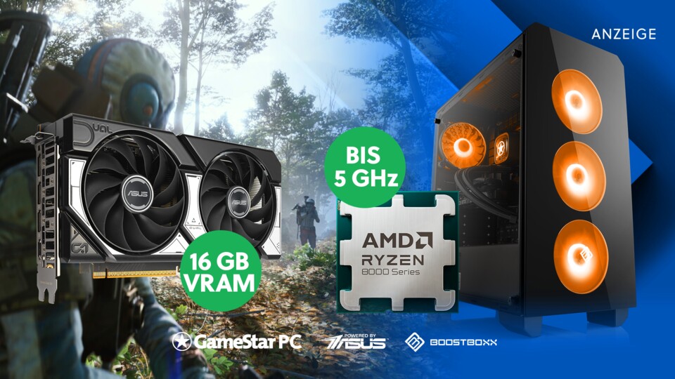 Ungeschlagen in seiner Bestseller-Position: Unser GameStar PC XXXL ist seit langem unser unangefochtener Preis-Leistungs-King. (Abbildung beispielhaft)