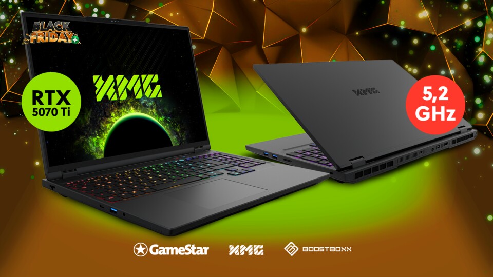 Volle Power, schlankes Design und gerade unverschämt günstig – Das GameStar-Notebook mit RTX 5070 Ti.
