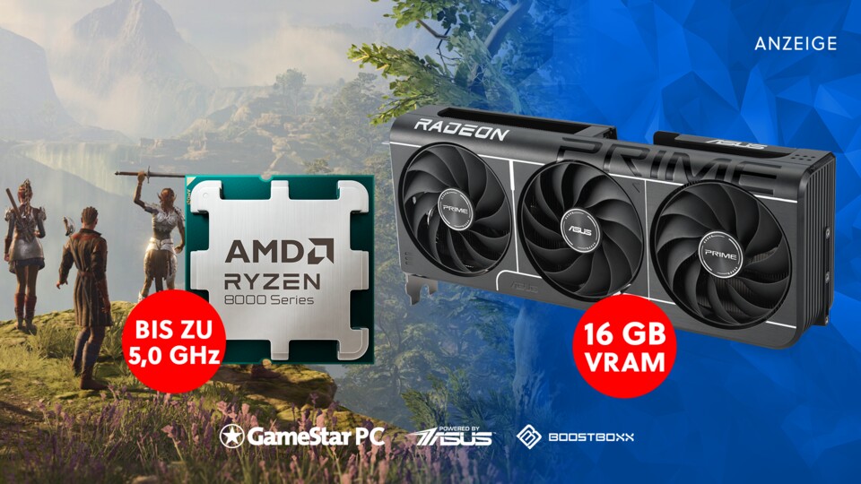 Dank mächtigem 16 GB Videospeicher stemmt die RX 9060 XT auch WQHD mit links.