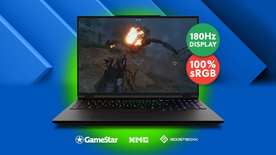 Auf dem 16 Display mit einer enormen Bildwiederholrate von 180 Hz entgeht euch selbst in hitzigsten Gefechten kein Detail mehr.