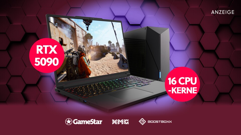 Das XMG NEO 16 ELITE Z macht keine Gefangenen: Die NVIDIA GeForce RTX 5090 mit satten 24 GB GDDR7-VRAM befeuert selbst externe 4K-Monitore mühelos und ist der ultimative Desktop-Ersatz.