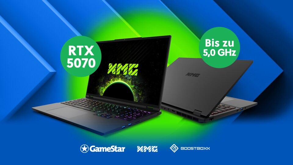 Zukunftssicherheit zum kleinen Preis: Mit dem GameStar-Notebook geht euch auch in aktuellen Games nicht zu schnell die Puste aus.