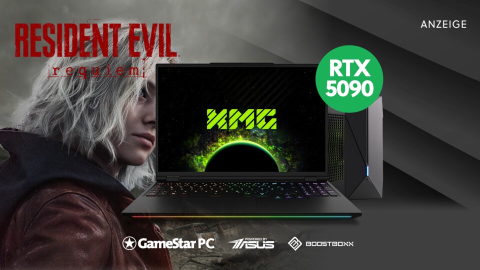 Keine Kompromisse! Mit der Nvidia GeForce RTX 5090 Laptop bremst euch auch ein Hardware-Schwergewicht wie Resident Evil 9 nicht aus.