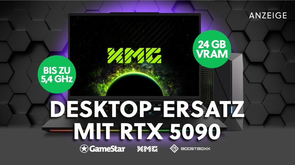 Wer braucht schon einen Desktop-PC, wenn das XMG NEO 16 GameStar-Notebook ELITE Z alles bietet, was ein Rechner auch kann? Sogar eine externe Wasserkühlung lässt sich anschließen.