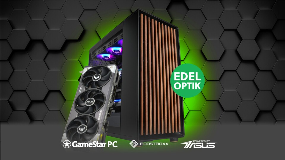 Das edle Gehäuse mit Holzapplikationen beherbergt wahnsinnig starke Hardware für erstklassiges 4K-Gaming.