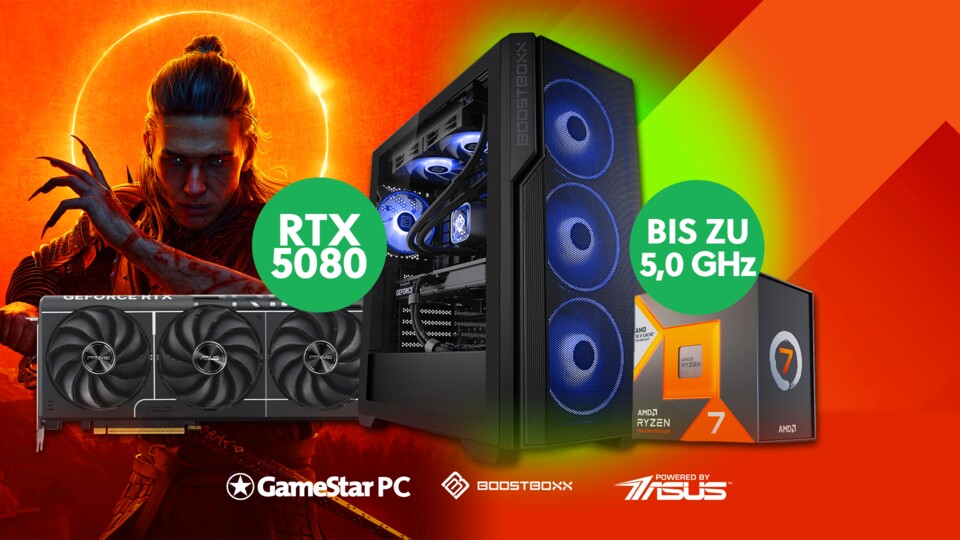 Mit der Power der RTX 5080 und dem Ryzen 7 7800X3D genießt ihr The Blood of Dawnwalker in maximalen Details.