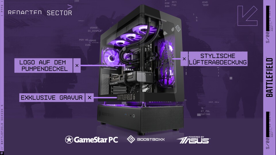 Von oben bis unten voller Battlefield-Custom-Designs: Diese Gaming-PCs schreien förmlich nach All-Out-Warfare.