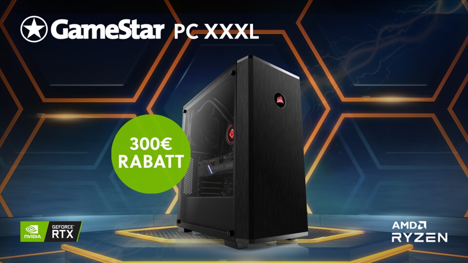 Ryzen 5 5600X und Geforce RTX 3060 Ti machen den GameStar XXXL zum perfekten GameStar-PC für nur 1.299€!