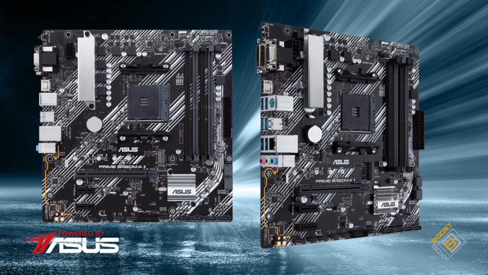 Das kompakte mATX-Mainboard von ASUS bietet alle Anschlüsse die ihr braucht und macht auch optisch was her.